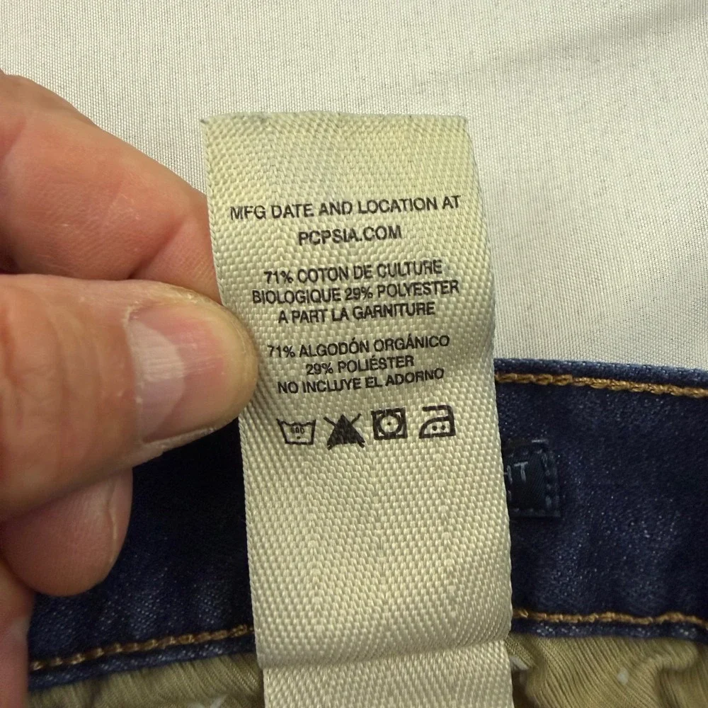 Patagonia Jeans Mens 34x30 Blue Straight Stretch Organic Cotton STY56025